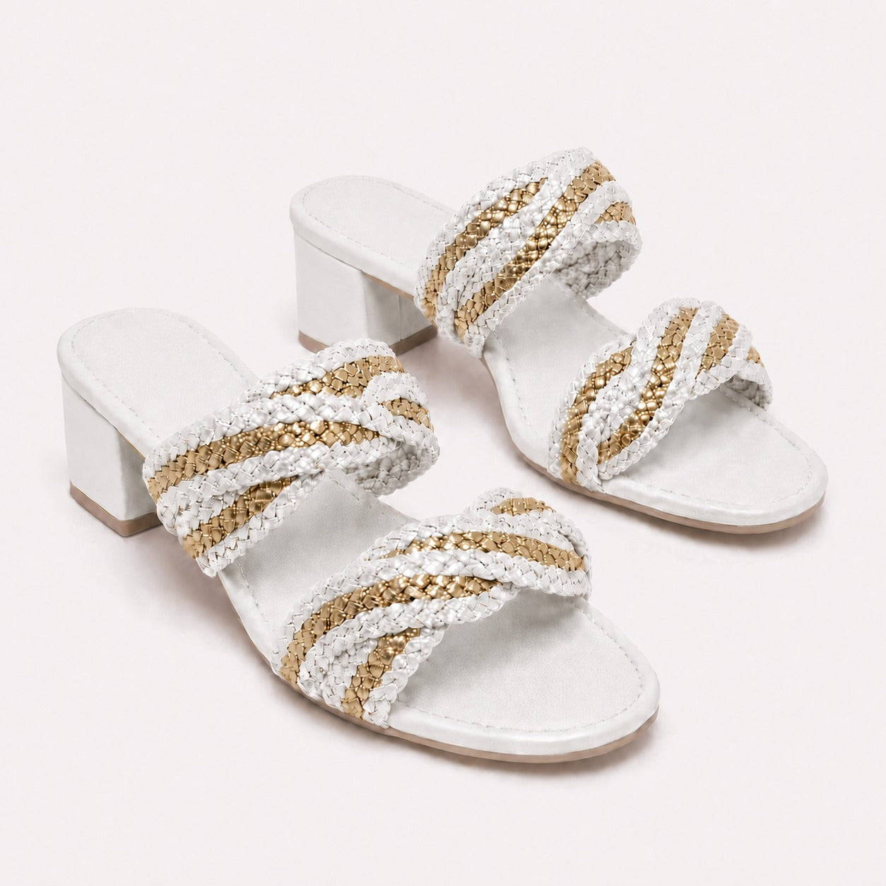 Soléa Pearl White – Flat & Heel
